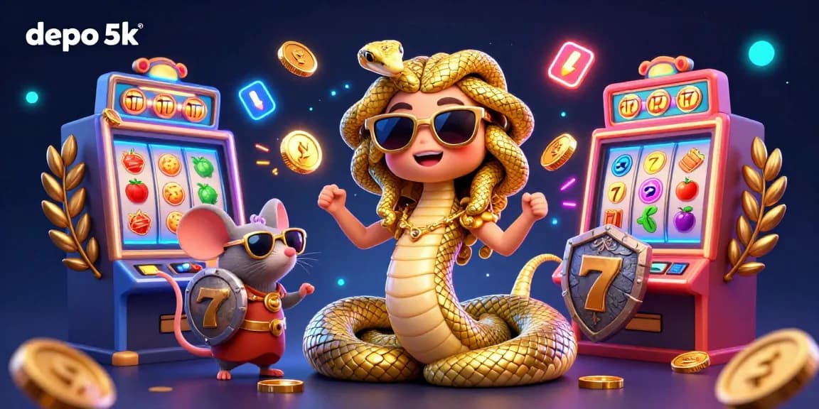 Experience thrilling gaming with depo 5k featuring our 3D characters and iconic slot symbols.