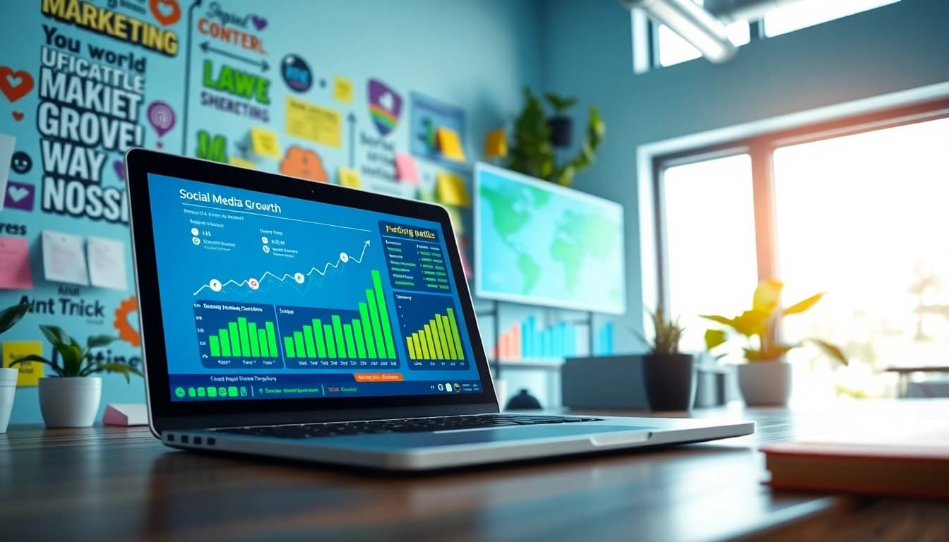Boost your knowledge about youtube smm panel in a vibrant digital marketing workspace.