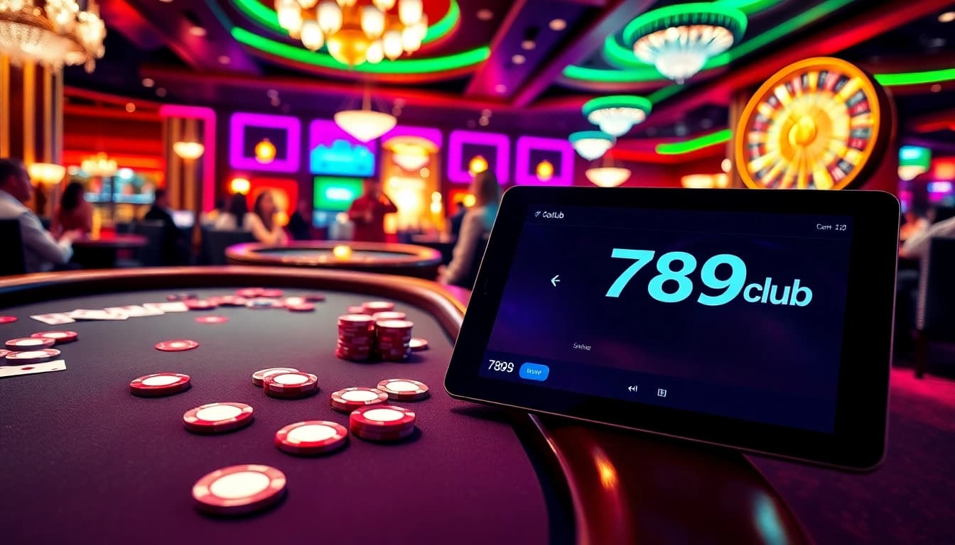 Experience the thrill of link 789club at an exciting casino table scene.