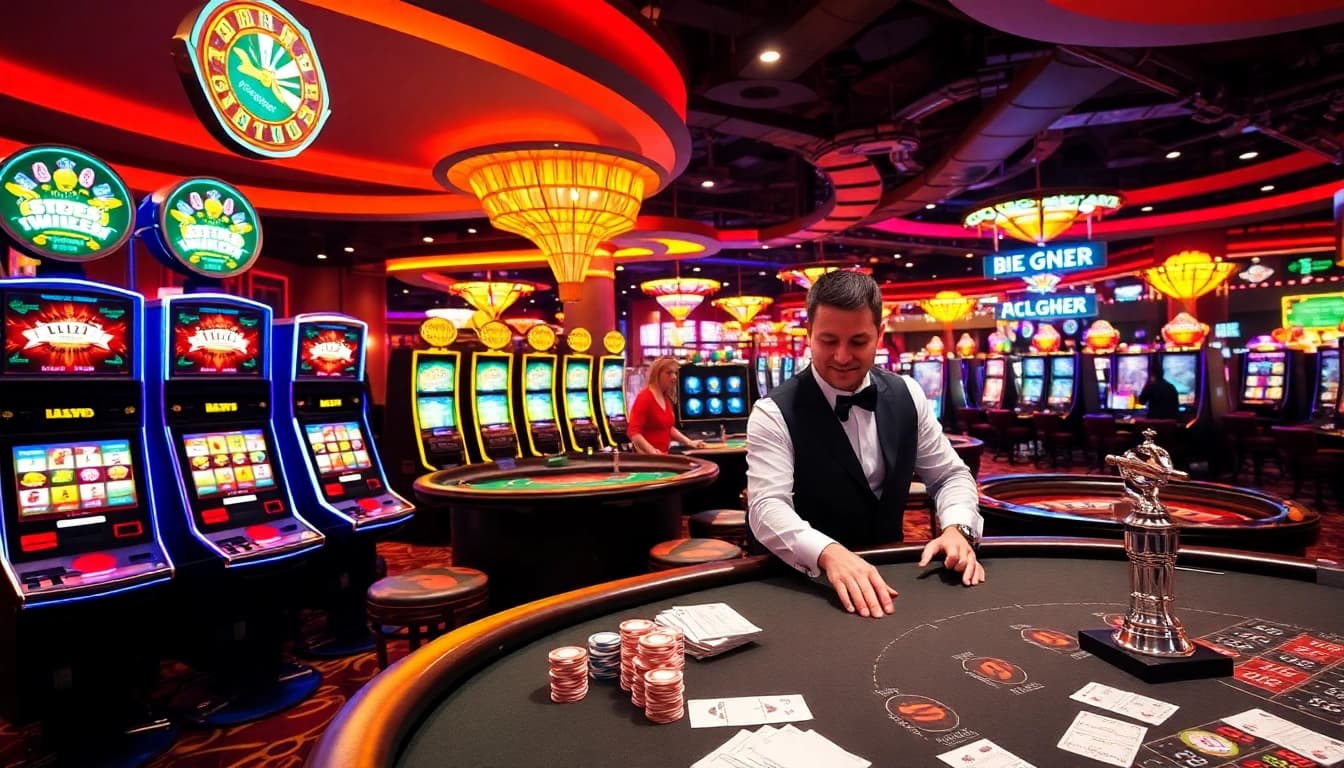 Experience the thrill of gambling at Link Haywin's vibrant casino, filled with games and excitement.