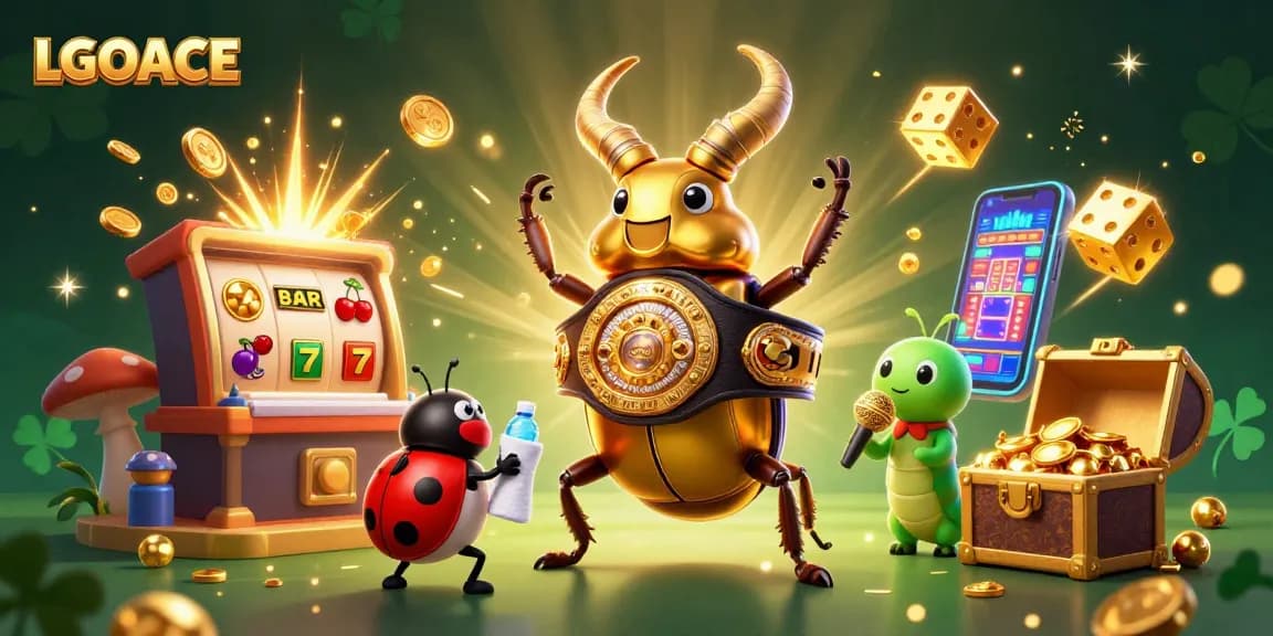 Spin the reels with LGOACE as the giant golden stag beetle battles for jackpot glory!