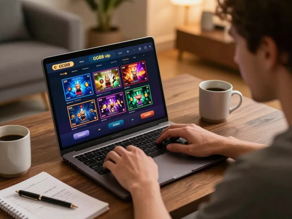 Engage with GG88 vip while strategizing online, showcasing an immersive gaming environment.