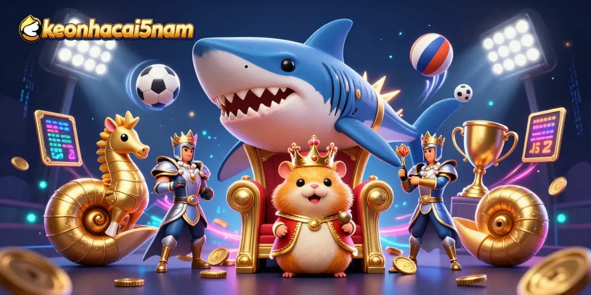 Bet on keonhacai5nam with the fierce golden hamster king and sports excitement.