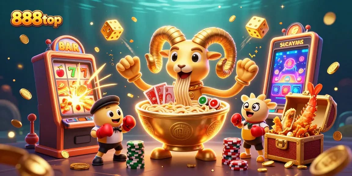 Play different casino games at 888top surrounded by exciting prizes in a vibrant atmosphere.