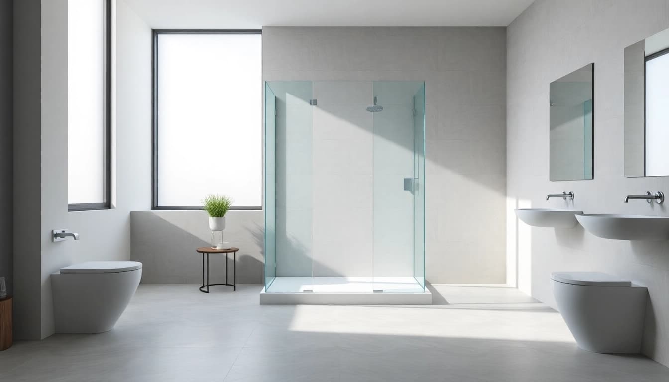 Genießen Sie die luxuriöse duschkabine 90x90 komplett in einem eleganten Badezimmer-Design.