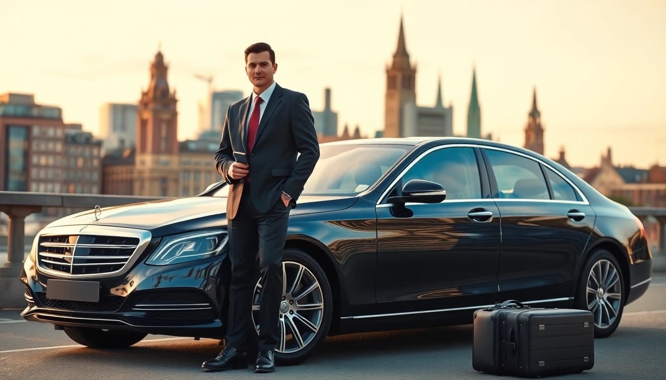 Chauffeur Nottingham provides luxurious car service with a professional driver in the city.