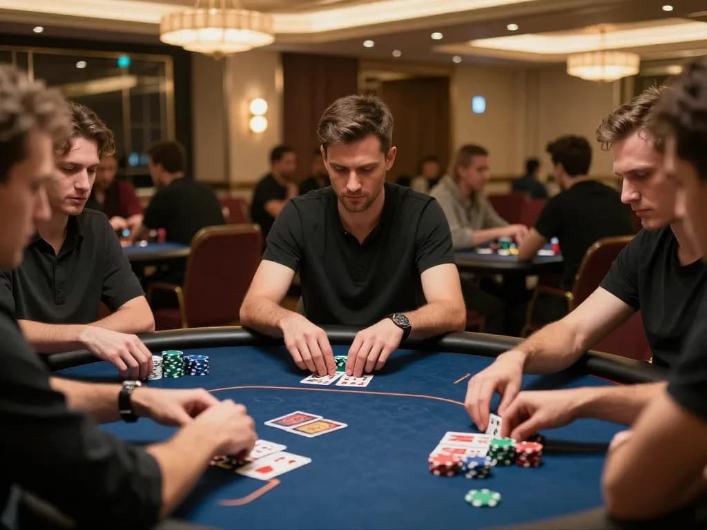Engage with Agen Casino Online players during a thrilling poker game showcasing interactive gameplay strategies.