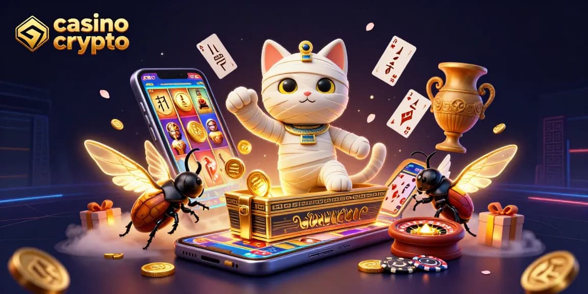 Gioca nel casino crypto con gatti mummificati, monete dorate e giochi emozionanti.