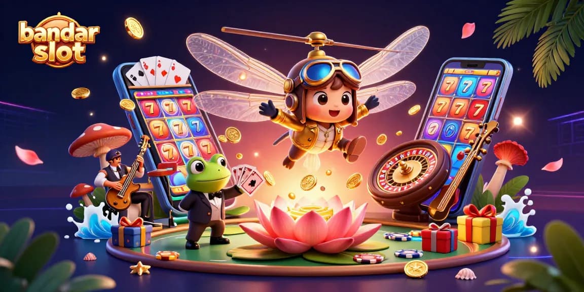 Engage with bandar slot games and win while enjoying vibrant casino scenes filled with action and excitement.