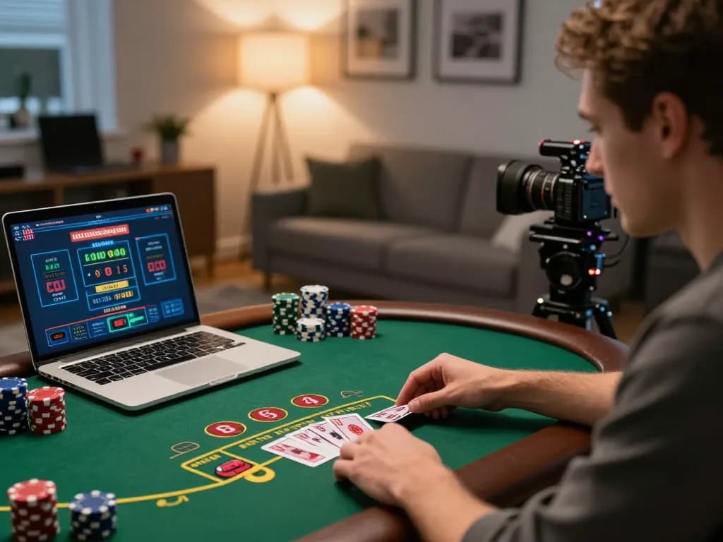 Player enjoying SC88 online blackjack game with strategic focus and engaging atmosphere