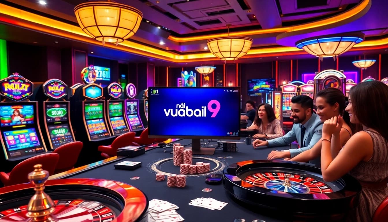 Experience the excitement at nhà cái vuabai9 with engaging casino games and vibrant slot machines.