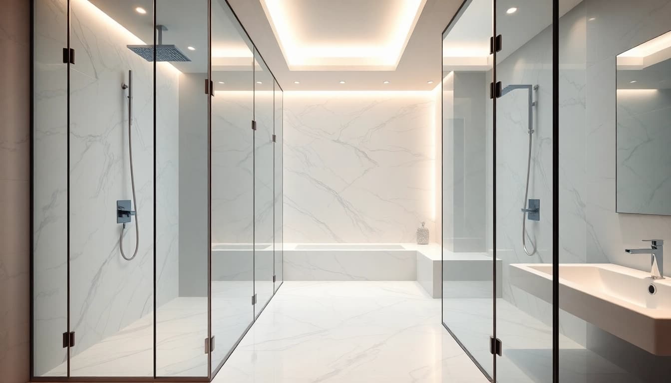 Experience elegant showers Australia with modern designs and luxurious fixtures for a serene bathroom.