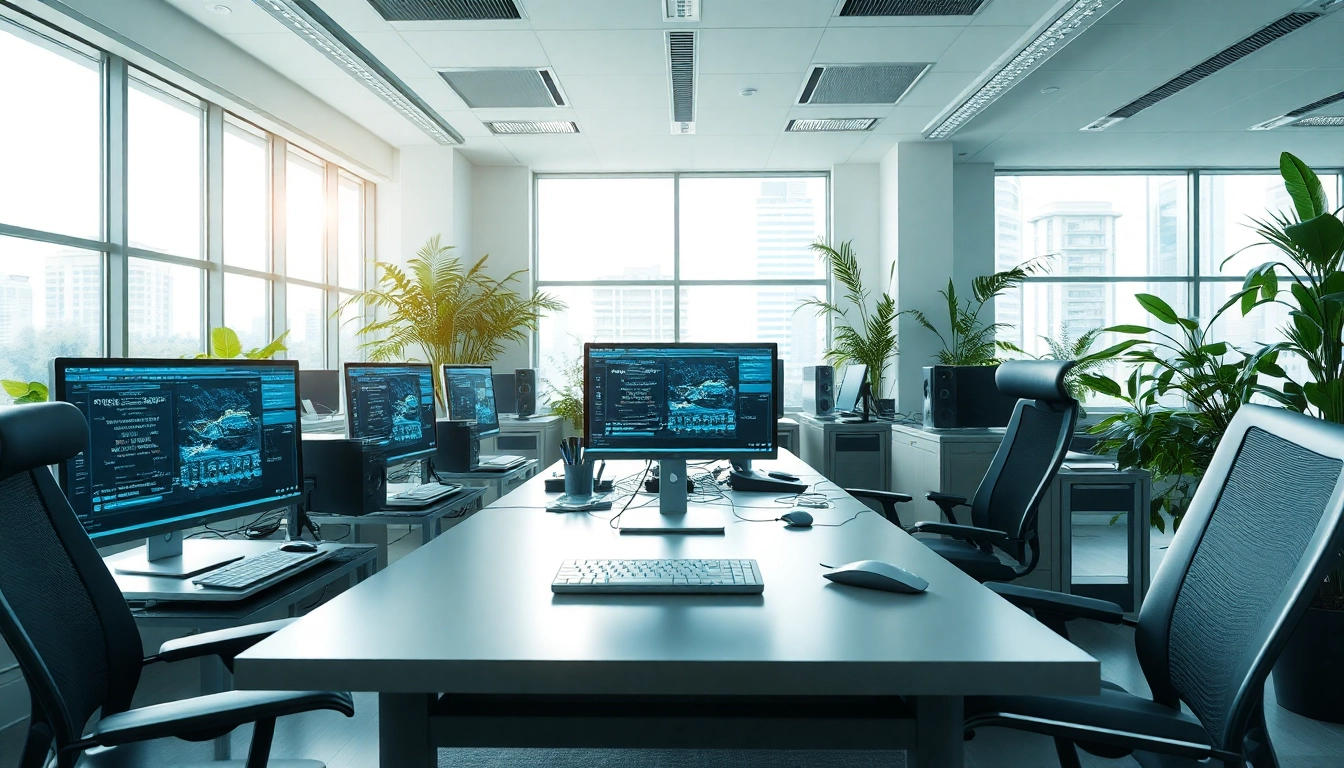 zirvegrupbilgisayar ile modern ofis ortamında teknoloji üretkenliği sağlanıyor.