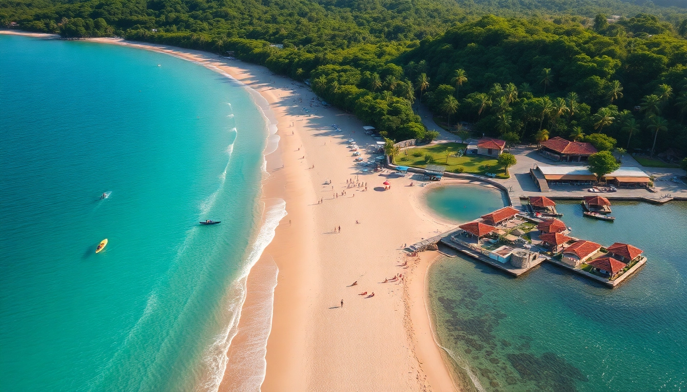 O que fazer em Paripueira: Vista aérea de praias intocadas e atividades vibrantes em Paripueira, Alagoas.