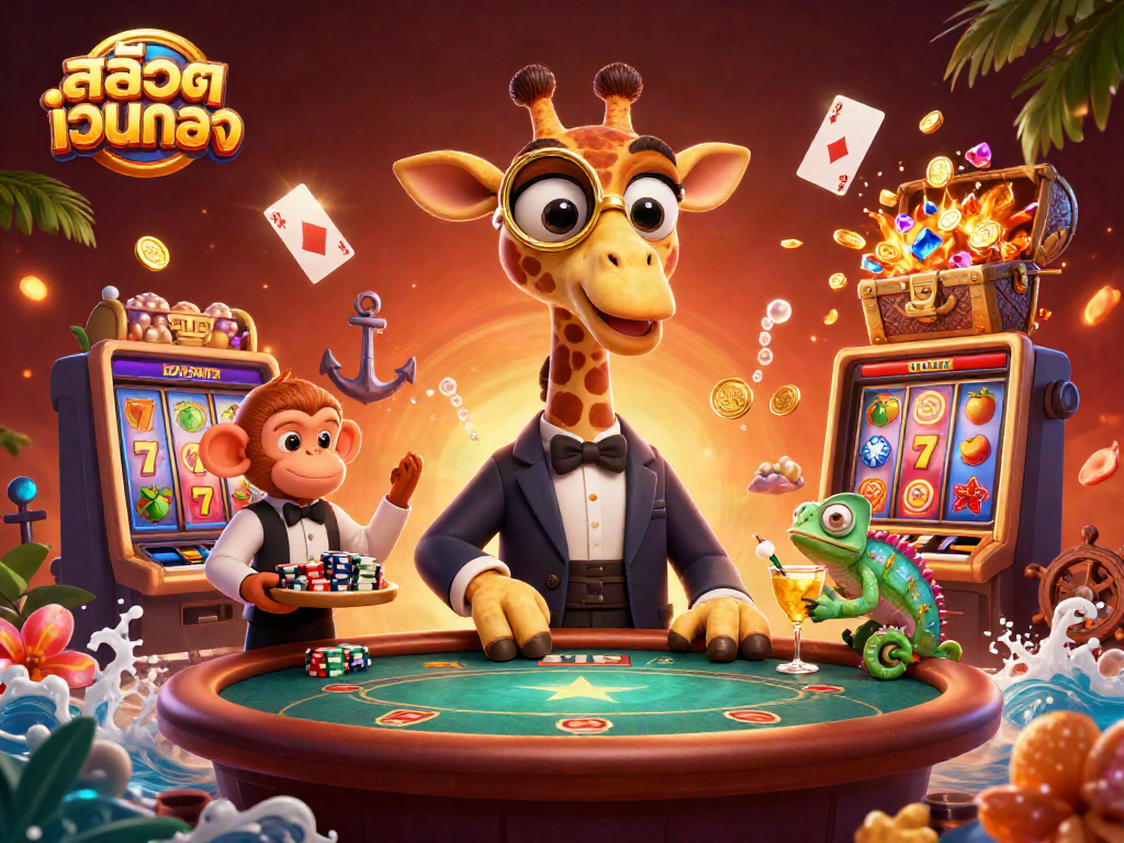 Engage with สล็อตเว็บตรง while enjoying captivating animated characters and vibrant casino elements.