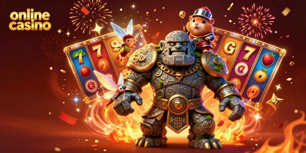 Gioca nei migliori casino online con slot avvincenti e simboli magici in un'atmosfera festosa.