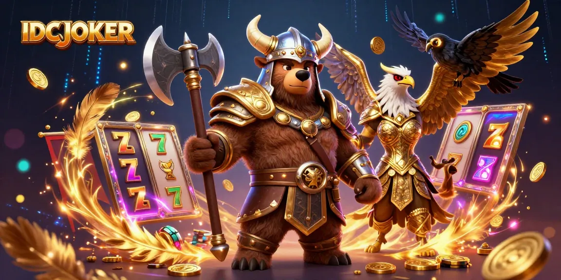 IDCJOKER brings thrilling 3D casino action with fierce characters and vibrant slot game elements.
