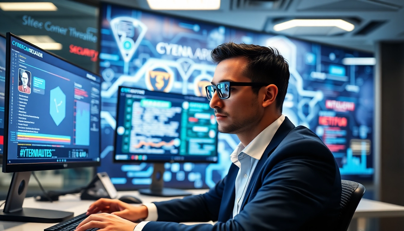 Enhance your understanding of cyber security fredericksburg with a focused analyst working on advanced threat detection.