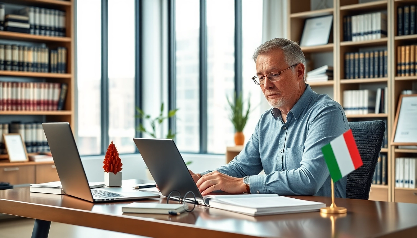 Sworn translator at work, showcasing expertise in legal document translation.