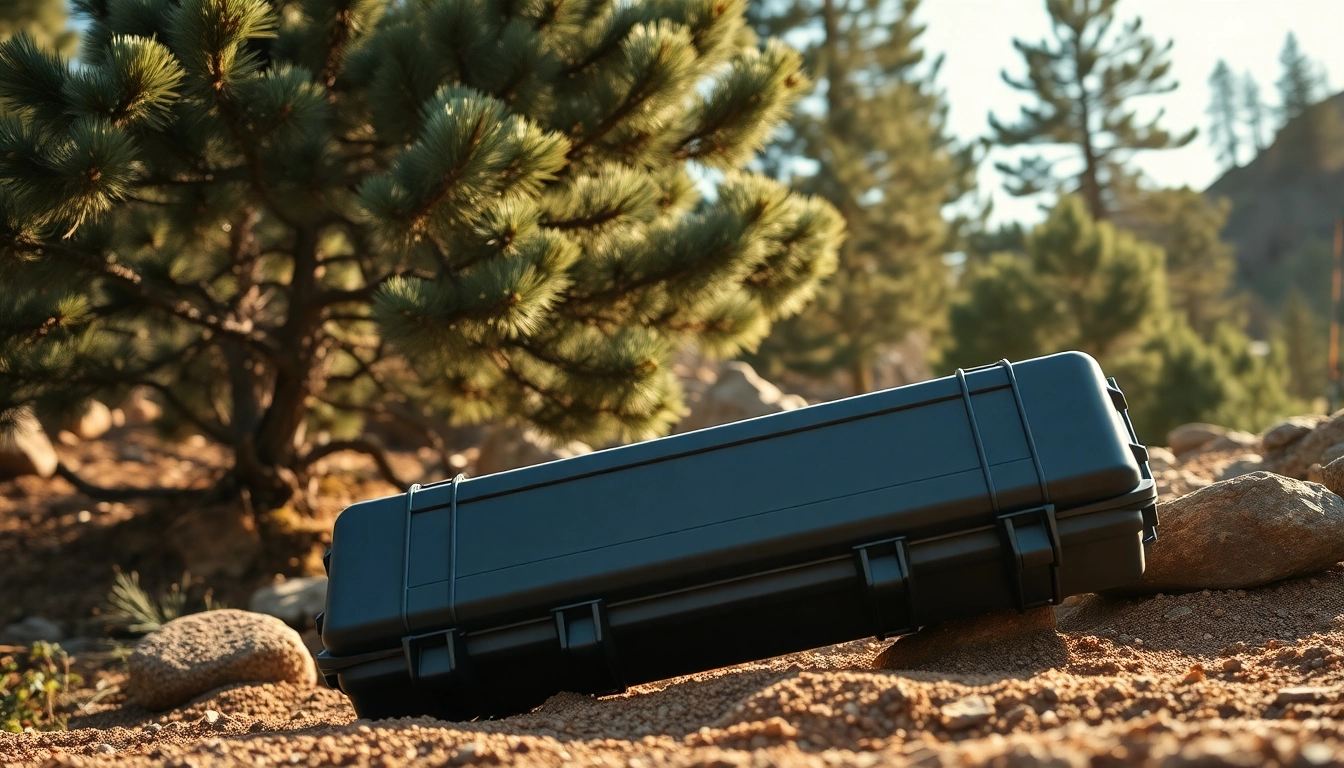 Store your gear securely in a durable pelican rifle case, designed for outdoor adventures.