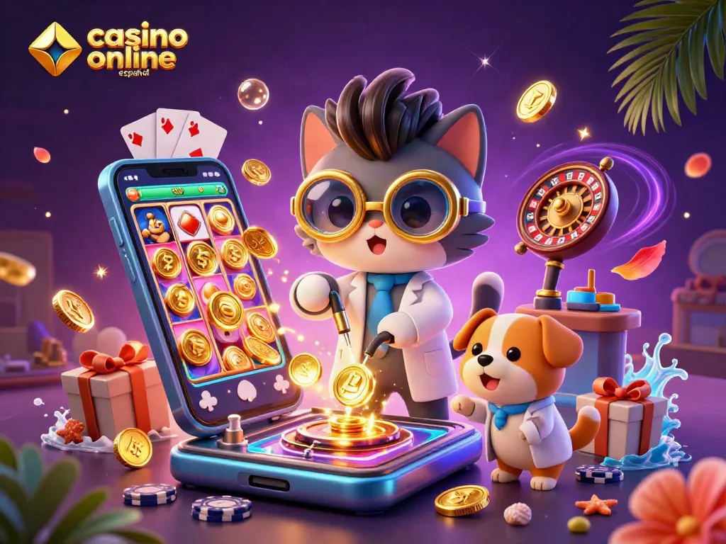 Disfruta de un emocionante casino online español con personajes divertidos y juegos vibrantes en un entorno cautivador.