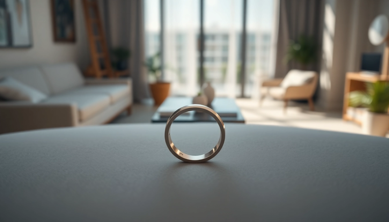 Discover the features of the Smart Health Ring with a sleek design showcased clearly.