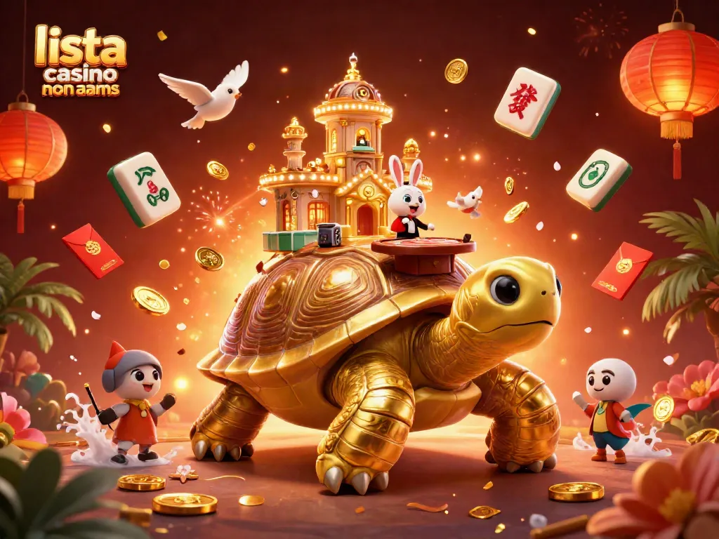 Scopri la lista casino non AAMS con una scena vivace di gioco d'azzardo e personaggi 3D.