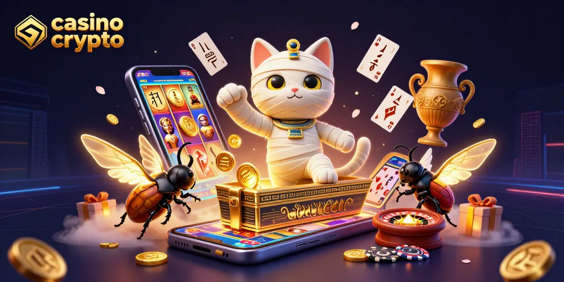 Gioca nel casino crypto con gatti mummificati, monete dorate e giochi emozionanti.
