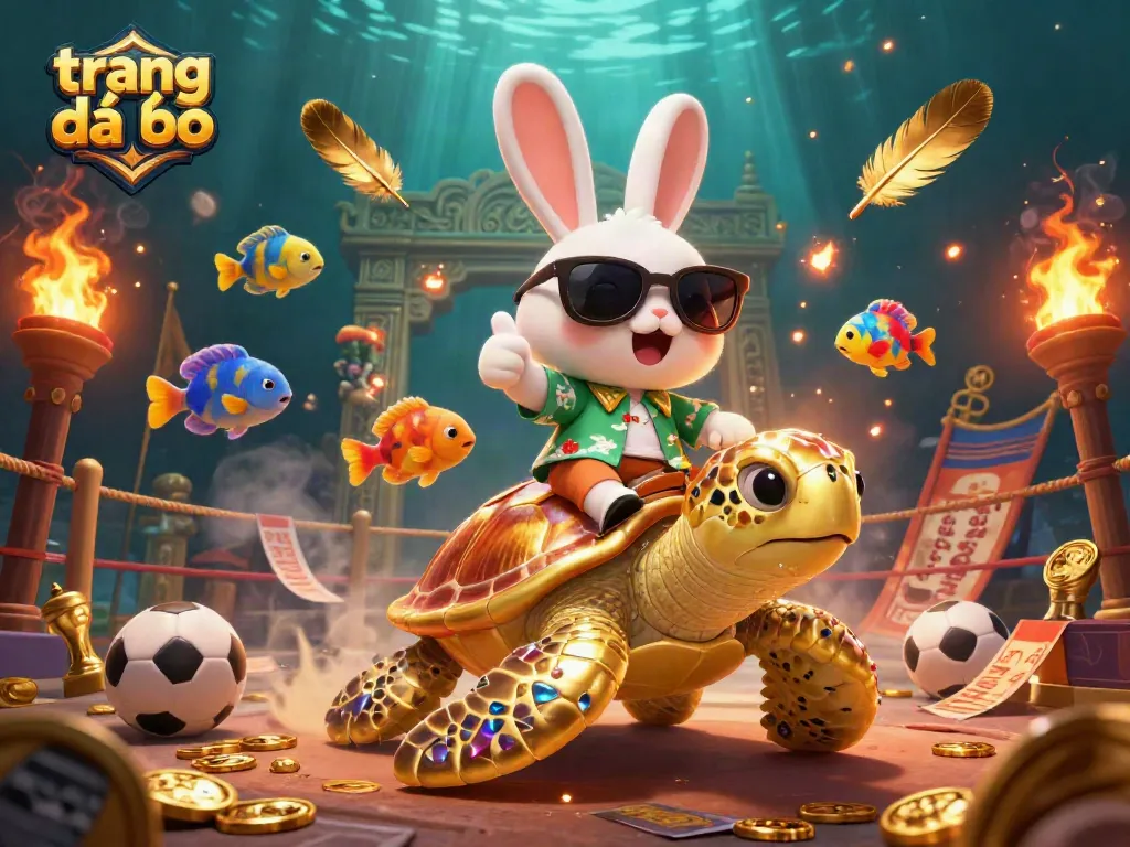 Khám phá trang cá độ đá bóng qua hình ảnh ngộ nghĩnh của thỏ may mắn và rùa vàng.