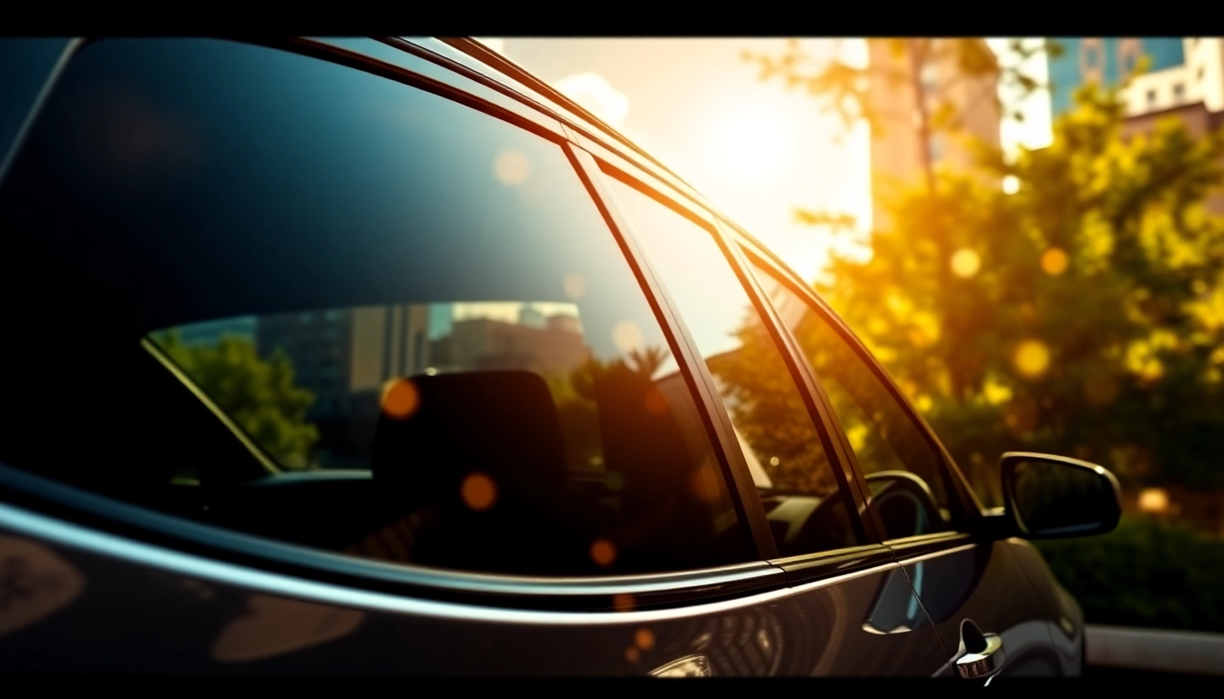 Showcasing the best window tint Chattanooga TN on a sleek vehicle under daylight.