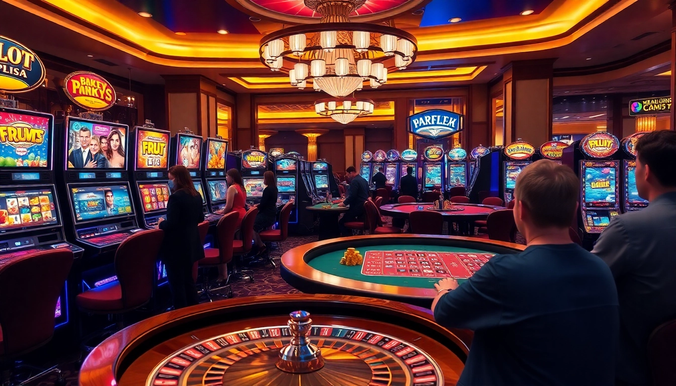 Rasakan sensasi di mesin slot depo pulsa dalam suasana kasino yang dinamis.