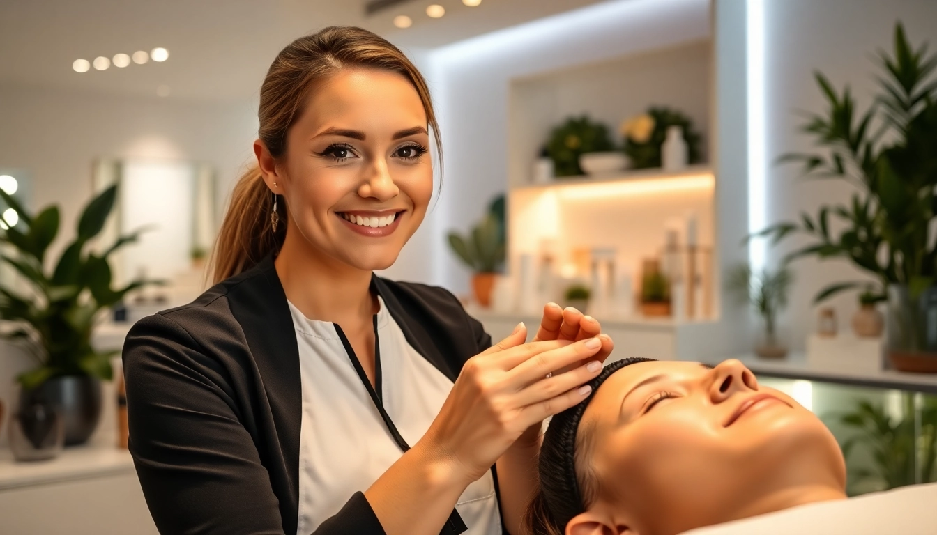 Engaging visuals of Esthetician Marketing Ideas showcasing client interaction in a modern spa.