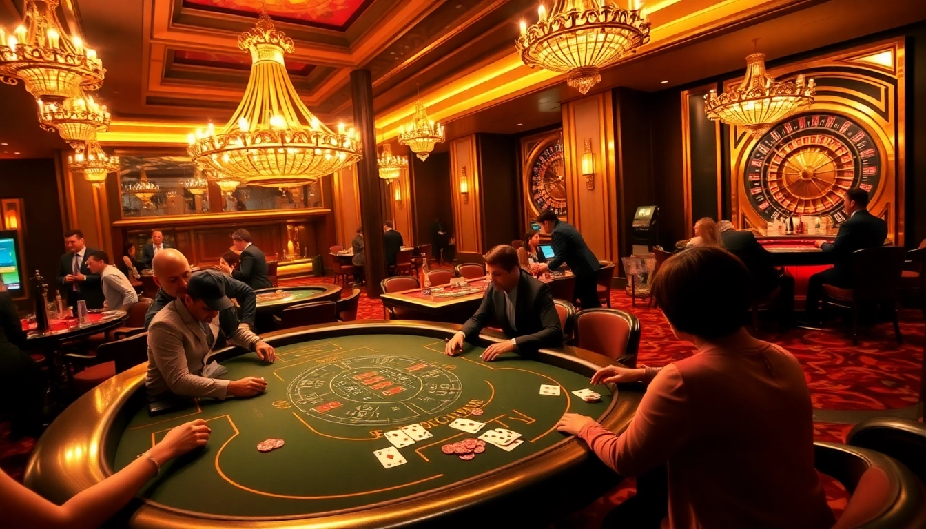 Enjoy thrilling casino action at https://jun88.buzz/, where players strategize around blackjack and roulette tables.