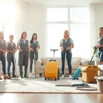 Enhance your space with our expert Cleaning Service in a bright, professional living room setting.