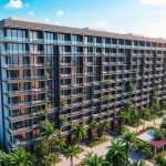 Tampines St 95 EC architectural rendering illustrating modern luxury design and greenery.