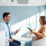 Best invisalign provider in petaling jaya showcasing a modern dental clinic atmosphere with a dentist and patient consultation.