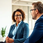 Enhance your skills with a professional business coaching service in an upscale office.