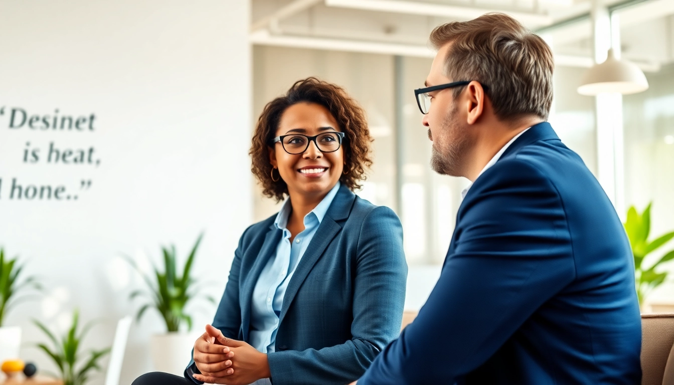 Enhance your skills with a professional business coaching service in an upscale office.