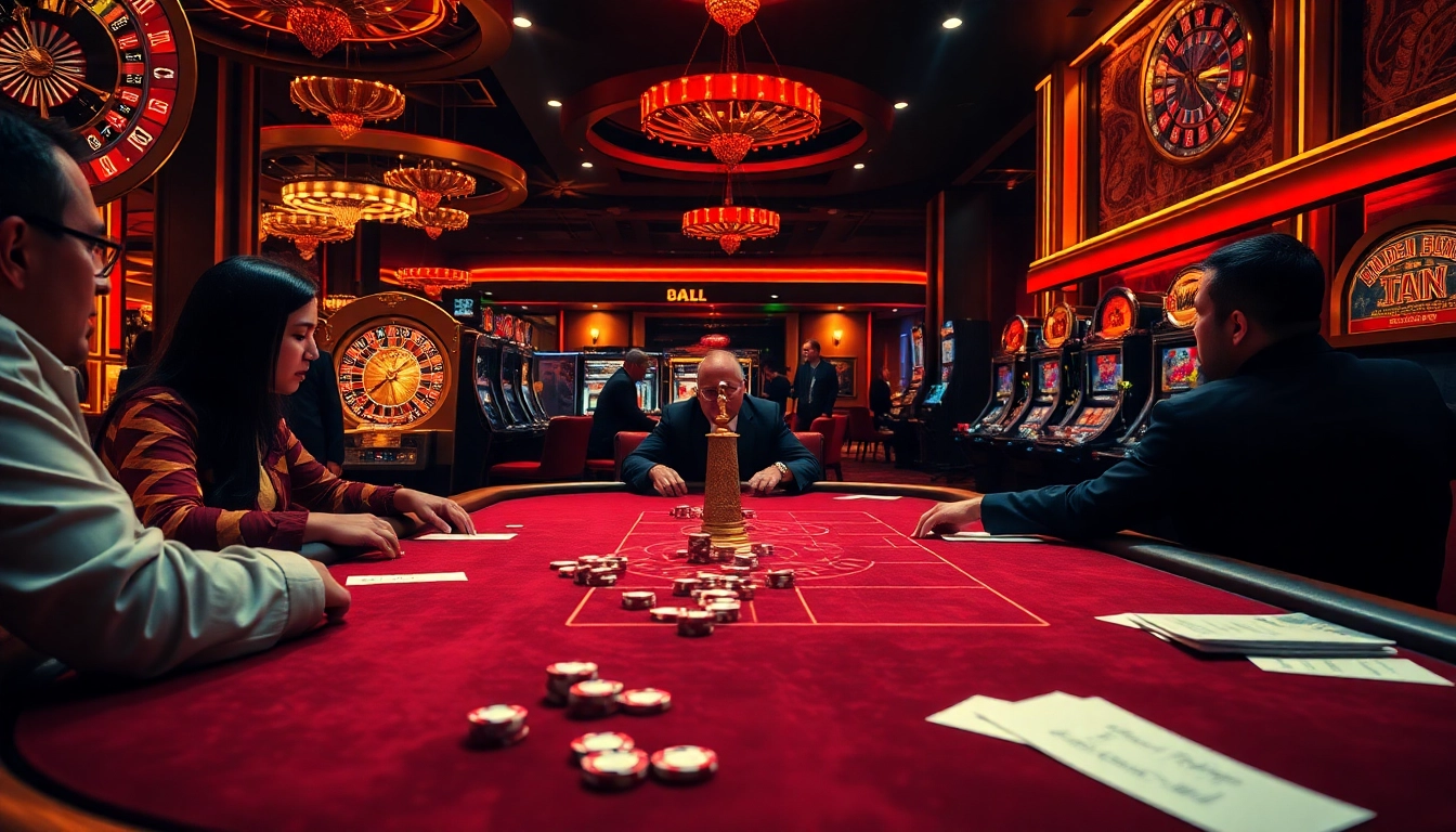 Engaging poker players at a luxurious casino, showcasing the hidden wiki status of gambling strategies.