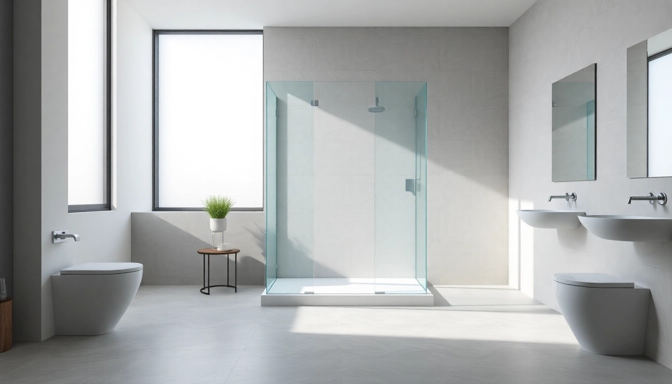 Genießen Sie die luxuriöse duschkabine 90x90 komplett in einem eleganten Badezimmer-Design.