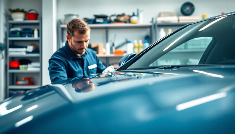 Achieve flawless results with professional car detailing near me showcased in a pristine garage.