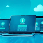 快连官网 用户友好型 VPN 界面，覆盖多设备，突出无缝连接和全球访问。