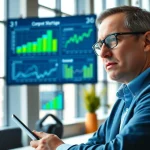 Find competitor pricing using data analysis in a professional office environment with digital trends.