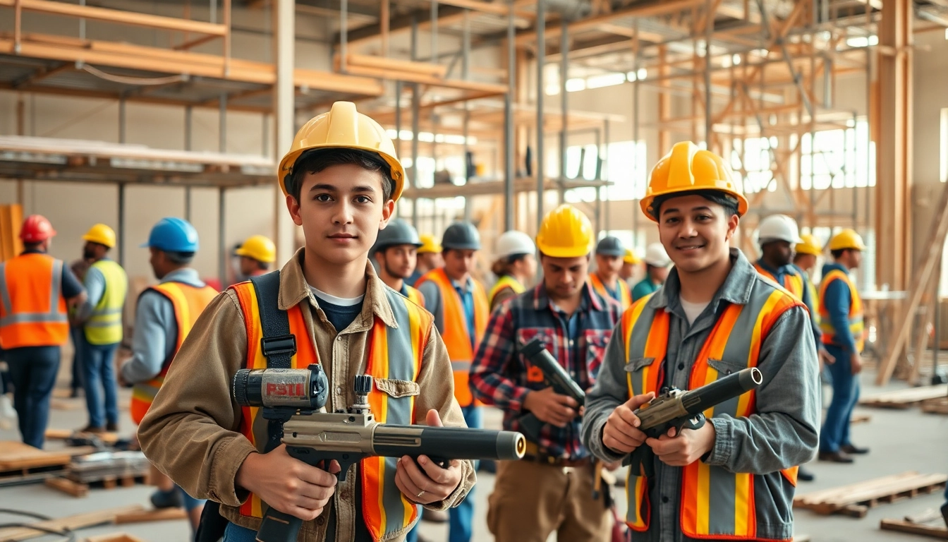 Apprenticeships in construction in the Carolinas, showcasing teamwork and skill-building on job sites.