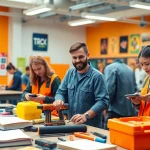 Students engaged in hands-on training at Trade School knoxville Tn, showcasing a vibrant educational environment.