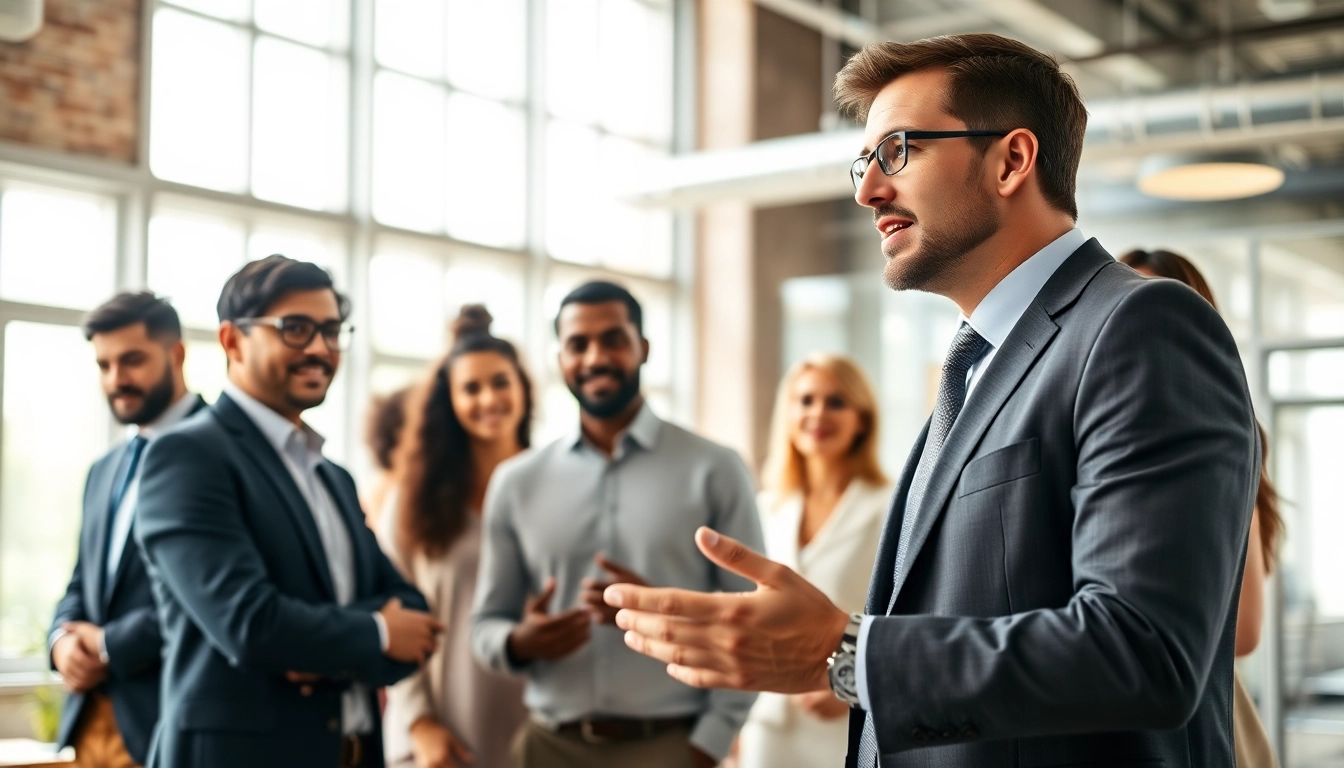 Gain valuable founder leadership insights through a dynamic team discussion in a modern office setting.