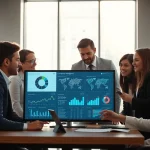 Explore competitive intelligence faqs with engaged business analysts reviewing data in a bright office.