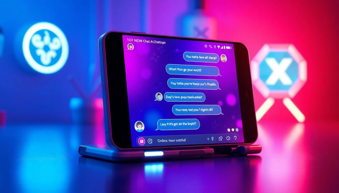 Experience the best nsfw ai chatbots through a vibrant digital interface showcasing innovative chat interactions.