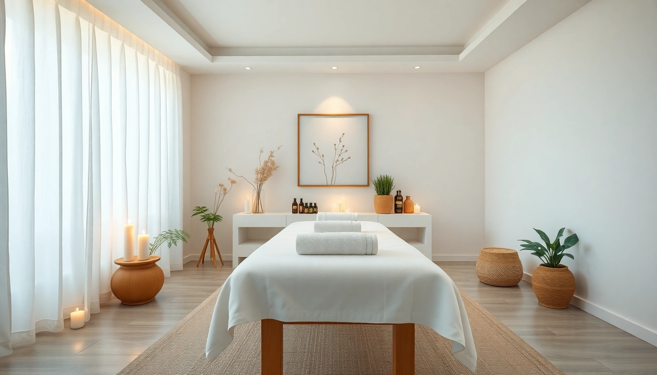 편안한 안양스웨디시 마사지 치료실, 차분한 장식과 자연 조명이 있는 공간.