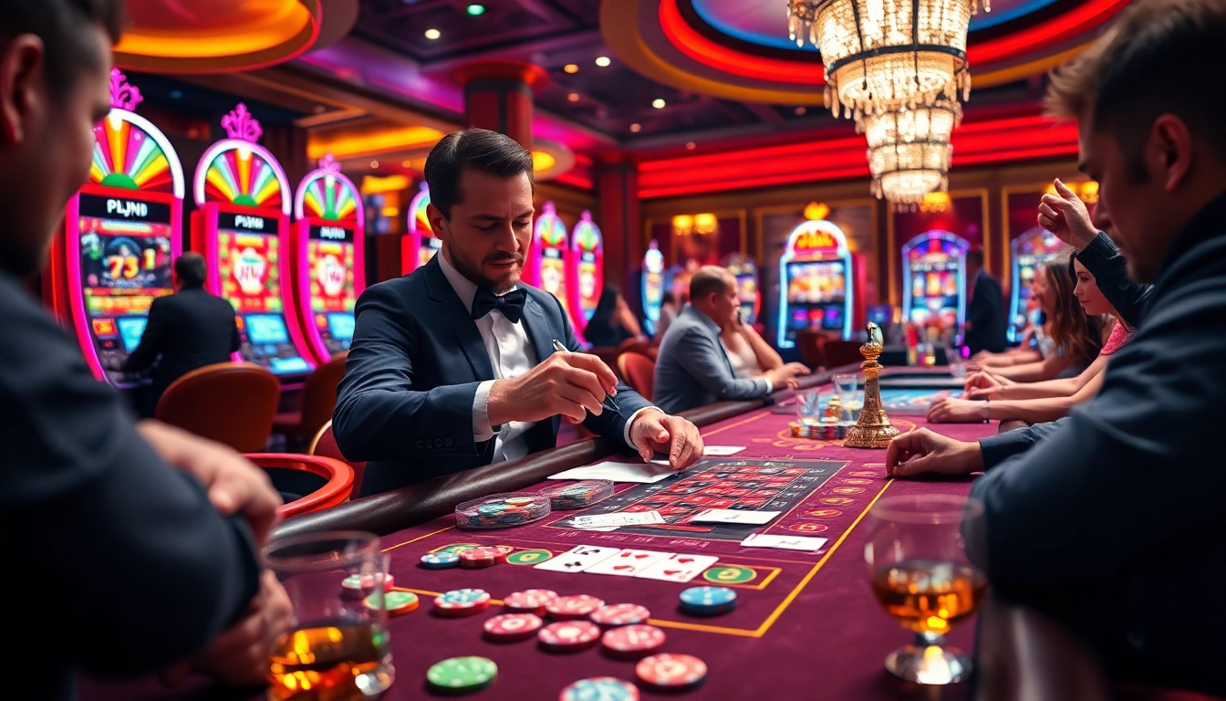 Engaging players enjoying a dynamic casino environment while utilizing pen 4d strategies to maximize winnings.